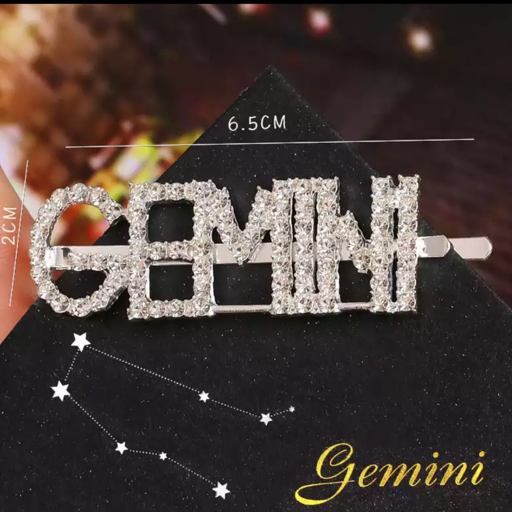 Astrology Bling Hair Clip